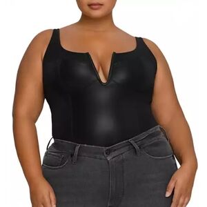 Good American Black Bodysuit